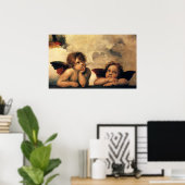 シスチンマドンナエンジェルズバイラファエルサンツィオ ポスター (ホームオフィス)