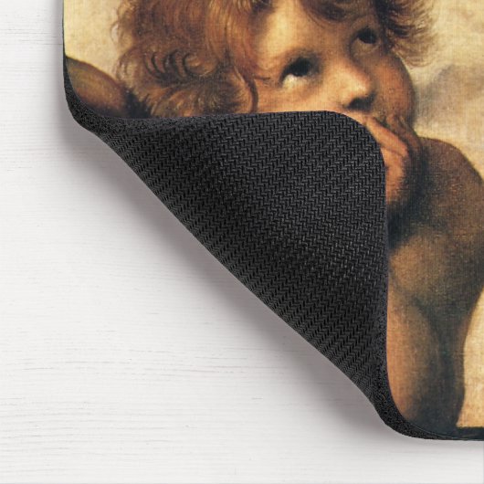 シスチンマドンナエンジェルズバイラファエルサンツィオ マウスパッド (コーナー)