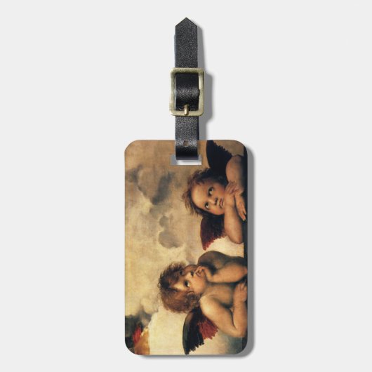 シスチンマドンナエンジェルズバイラファエルサンツィオ ラゲッジタグ (正面縦)
