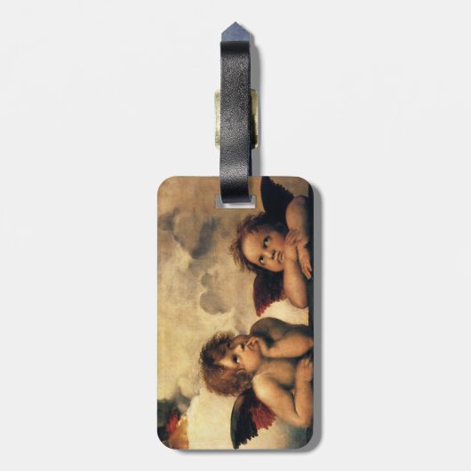 シスチンマドンナエンジェルズバイラファエルサンツィオ ラゲッジタグ (裏面縦)