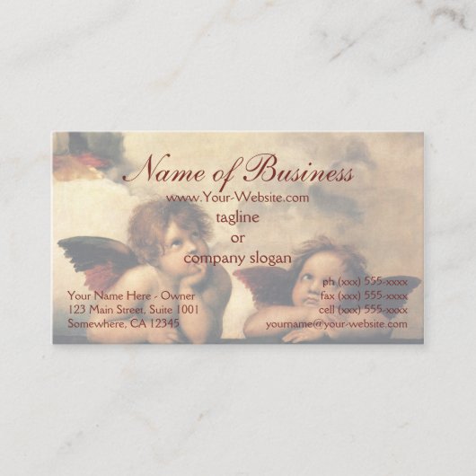 シスチンマドンナエンジェルズバイラファエルラファエロ 名刺 (正面)