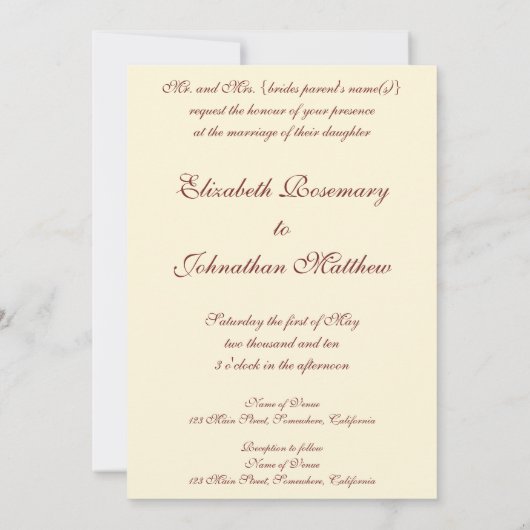 シスチンマドンナエンジェルズバイラファエル結婚ズ 招待状 (裏面)