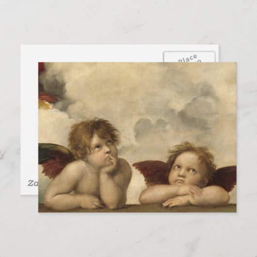 シスチンマドンナエンジェルズバイラファエル ポストカード (正面/裏面)