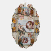 システィンチャペルミケランジェロ – バチカン，ローマ，イタリア オーナメントカード (右)