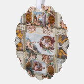 システィンチャペルミケランジェロ – バチカン，ローマ，イタリア オーナメントカード (左)