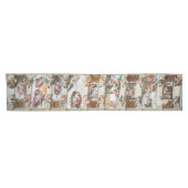 システィンチャペルミケランジェロ – バチカン,ローマ,イタリア ショートテーブルランナー (横)