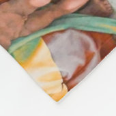 システィンチャペルミケランジェロ – バチカン，ローマ，イタリア フリースブランケット (角)