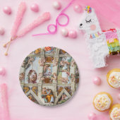 システィンチャペルミケランジェロ – バチカン，ローマ，イタリア ペーパープレート (パーティー)