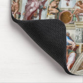 システィンチャペルミケランジェロ – バチカン，ローマ，イタリア マウスパッド (コーナー)