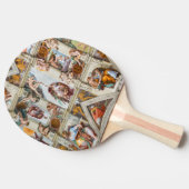 システィンチャペルミケランジェロ – バチカン，ローマ，イタリア 卓球ラケット (横)