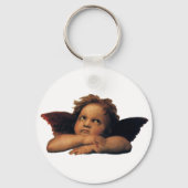 システィンマドンナ、エンジェルス詳細バイラファエルサンツィオ キーホルダー (裏面)