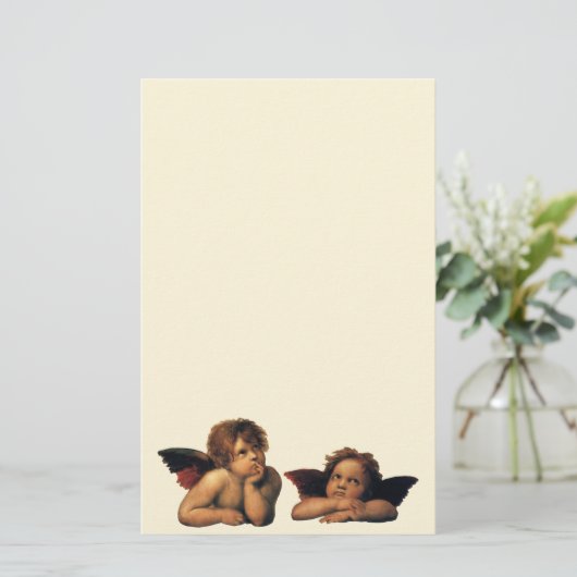 システィンマドンナ、エンジェルス詳細バイラファエルサンツィオ 便箋 (スタンド正面)