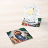 システィーナマドンナラファエル スクエアペーパーコースター (インサイチュ)