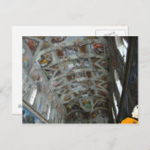 システィーナ礼拝堂のデータ ポストカード (正面/裏面)