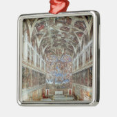 システィーナ礼拝堂の内部の眺め メタルオーナメント (左)