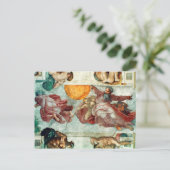 システィーナ礼拝堂の天井3 ポストカード (スタンド正面)