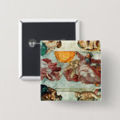 システィーナ礼拝堂の天井3 缶バッジ (正面&裏面)