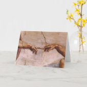 システィーナ礼拝堂の天井 カード (黄色い花)