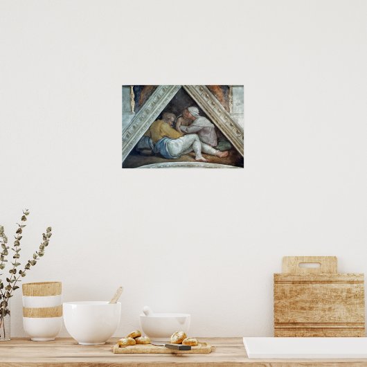 システィーナ礼拝堂の天井：キリストの先祖 ポスター (キッチン)