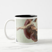 システィーナ礼拝堂の天井 ツートーンマグカップ (左)