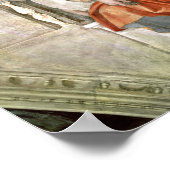 システィーナ礼拝堂の天井:デルフィックのシビル ポスター (角)