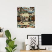 システィーナ礼拝堂の天井 ポスター (ホームオフィス)