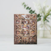 システィーナ礼拝堂の天井 ポストカード (スタンド正面)