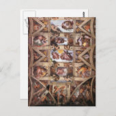 システィーナ礼拝堂の天井 ポストカード (正面/裏面)