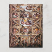 システィーナ礼拝堂の天井 ポストカード (正面)