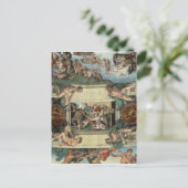 システィーナ礼拝堂の天井 ポストカード (スタンド正面)