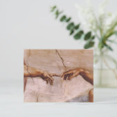 システィーナ礼拝堂の天井 ポストカード (スタンド正面)