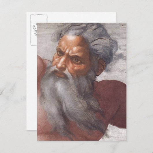 システィーナ礼拝堂の天井 ポストカード (正面/裏面)