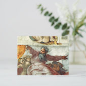 システィーナ礼拝堂の天井 ポストカード (スタンド正面)