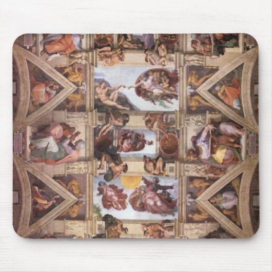 システィーナ礼拝堂の天井 マウスパッド (正面)