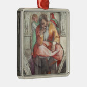 システィーナ礼拝堂の天井: 予言者ジェレミア メタルオーナメント (右)