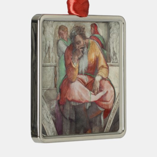 システィーナ礼拝堂の天井: 予言者ジェレミア メタルオーナメント (右)