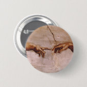 システィーナ礼拝堂の天井 缶バッジ (正面&裏面)