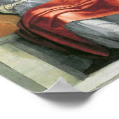 システィーナ礼拝堂の天井 – 預言者ジョエル・ミケランジェロ ポスター (角)