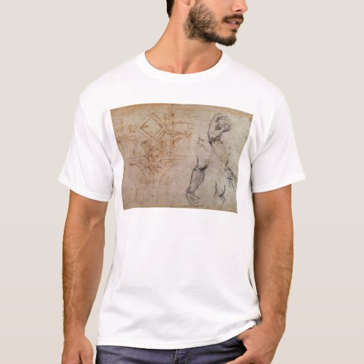システィーナ礼拝堂の天井、c.1508のために計画して下さい tシャツ (正面)