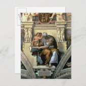システィーナ礼拝堂の天井: Cumaean Sibyl, 1510 ポストカード (正面/裏面)