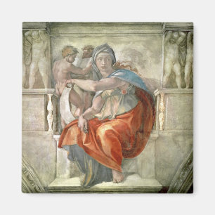 システィーナ礼拝堂の天井: Delphic Sibyl マグネット