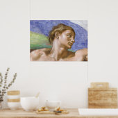 システィーナ礼拝堂アダム ポスター (キッチン)