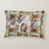 システィーナ礼拝堂 ミケランジェロ - バチカン、ローマ、イタリア アクセントクッション (裏面)