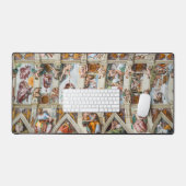 システィーナ礼拝堂 ミケランジェロ - バチカン、ローマ、イタリア デスクマット (キーボード&マウス)