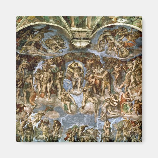 システィーナ礼拝堂:最後の審判、1538年~41年 マグネット (正面)