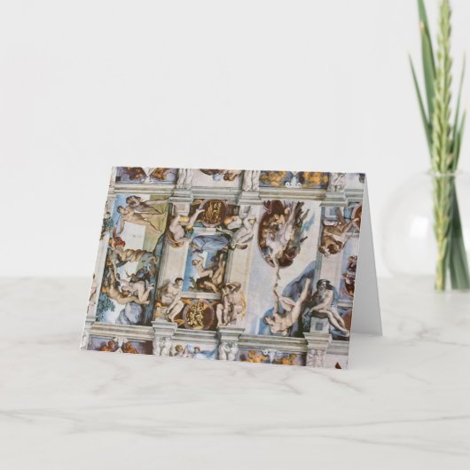 システィーヌチャペルシーリングミケランジェロ カード (正面)