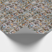 システィーンチャペル天井バチカンシティミケランジェロ ラッピングペーパー (角)