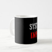 システミックに重要 コーヒーマグカップ (正面左)