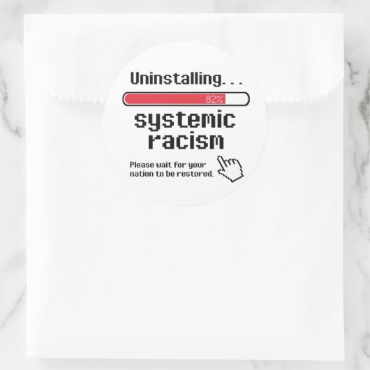 システミック・人種差別のアンインストール ラウンドシール (バッグ)