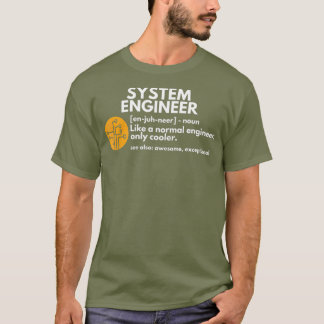 システムおもしろいエンジニア定義ソフトウェアギフト Tシャツ